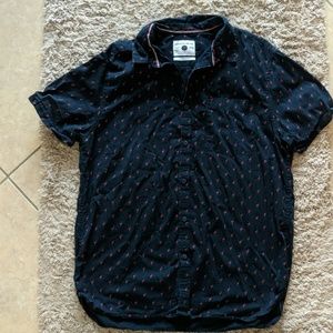 Men's Cactus Man button up flamingo print shirt